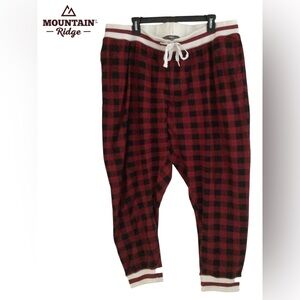 🐝Mountain Ridge Red and Black Kids Pajama Bottoms